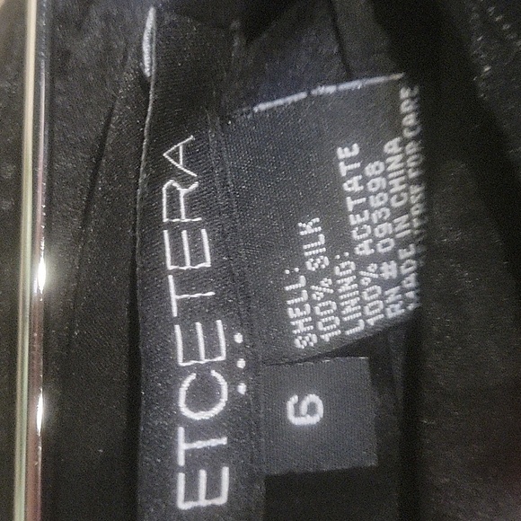 ECCETERA Black Silk Embellished Beaded Applique Design Mini Skirt 6. - Picture 3 of 6